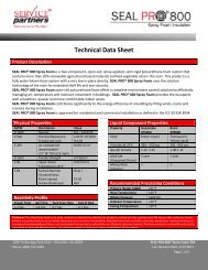 Technical Data Sheet - Service Partners