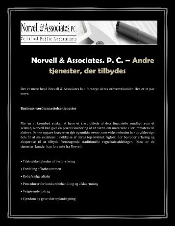 Norvell and Associates: Tips voor het maken van een levensvatbare organisatie