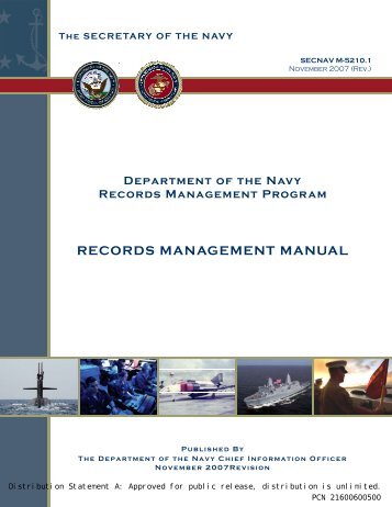 SECNAV M-5210.1 Records Management Manual - Historic Naval ...