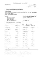 MATERIAL SAFETY DATA SHEET The Ruscoe ... - Service Partners