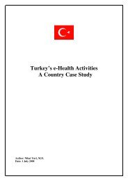 Turkey's e-Health Activities A Country Case Study