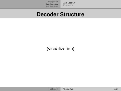 XML-Less EXI with Code Generation for Integration of Embedded ...