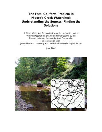 The Fecal Coliform Problem in Moore's Creek Watershed - Thomas ...