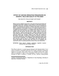 Effect of varying Irrigation Frequencies on Growth, Yield and Quality ...