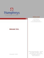 Asicom S.A. - Humphreys