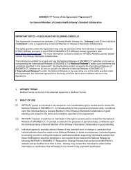 SNOMED CT Â® Terms of Use Agreement - Canada Health Infoway