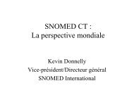 SNOMED CT: The global perspective - Inforoute SantÃ© du Canada