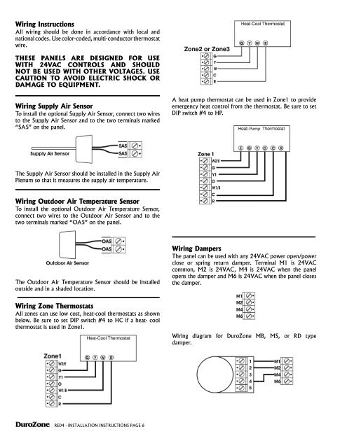 RED-4 Wiring Instructions - Duro Dyne