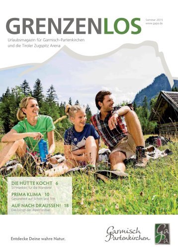 Gästemagazin GRENZENLOS Sommer 2015