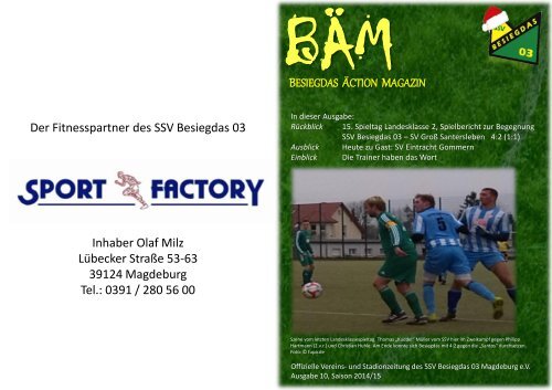 BÄM Saison 14/15 Ausgabe 10