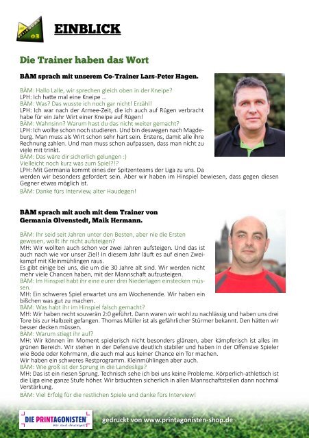 BÄM Saison 14/15 Ausgabe 14