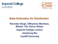 State Estimation for Distribution - Bikash Pal, Imperial College