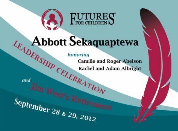 abbott sekaquaptewa leadership celebration - Futures for Children