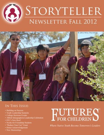 Newsletter Fall 2012 - Futures for Children