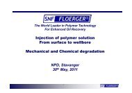 Injection of polymer solution from surface facility to subsea ... - Force