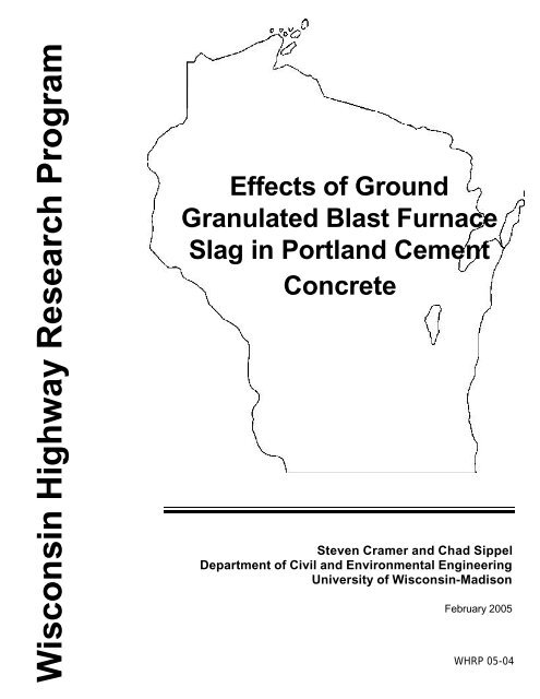 Effects of Ground Granulated Blast Furnace Slag in Portland Cement ...