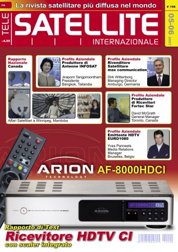 Ricevitore HDTV CI - TELE-satellite International Magazine