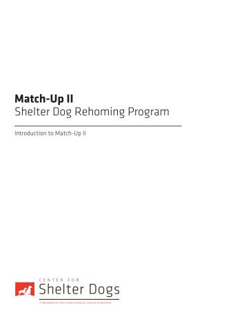 Match-Up II Manual - Center for Shelter Dogs