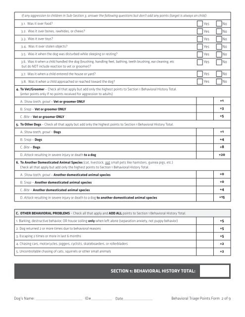 Match-Up II Manual - Center for Shelter Dogs