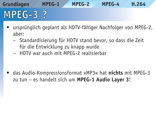 MPEG-1 MPEG-2 MPEG-4 H.264