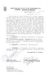 FINANZAS OFICINA DE PERSONAL - Municipalidad de Los Vilos