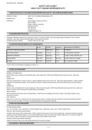 SAFETY DATA SHEET HEAVY DUTY ENGINE ... - Saxon Brands