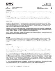 Title: Clinical Research Billing Page 1 of 3 Policy No: 1 CLN 061 ...