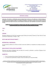 scenario social - CRA | Centre Ressources Autismes