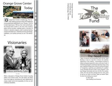 tyber building fund brochure.indd - Orange Grove Center