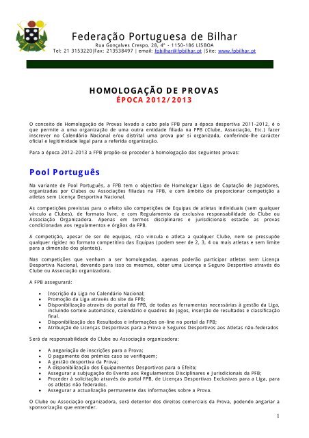 Clubes – FPB