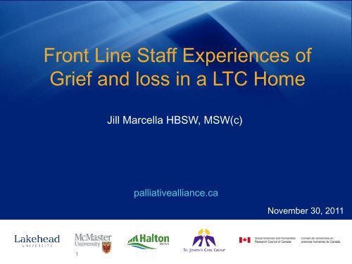 Staff Grief and Loss Powerpoint Presentation - Quality Palliative ...