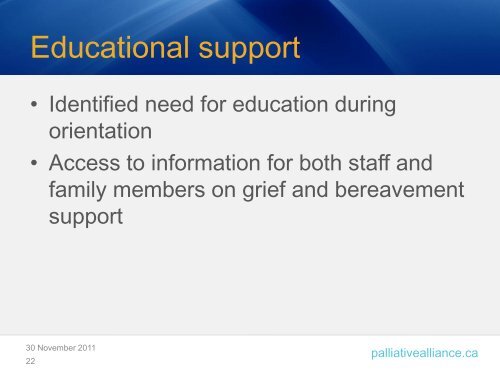 Staff Grief and Loss Powerpoint Presentation - Quality Palliative ...