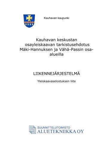 LiikennejÃ¤rjestelmÃ¤selostus - Kauhava