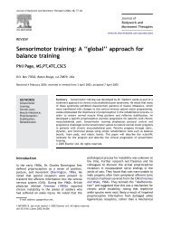 Sensorimotor training - Thera-Band Academy