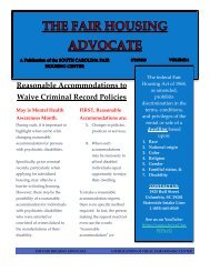 The Fair Housing Advocate: Volume 3 