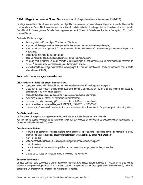 Page couverture Guide Ã©tudiant A07 - FacultÃ© de mÃ©decine