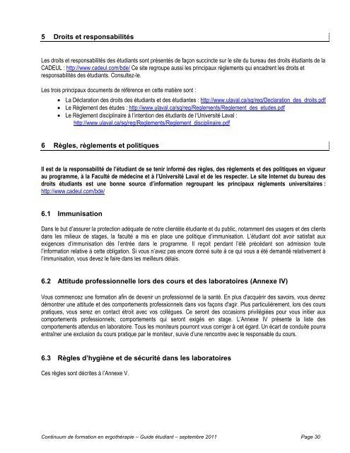 Page couverture Guide Ã©tudiant A07 - FacultÃ© de mÃ©decine