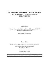 Guidelines for Selection of Bridge Deck Overlays, Sealers, and ...