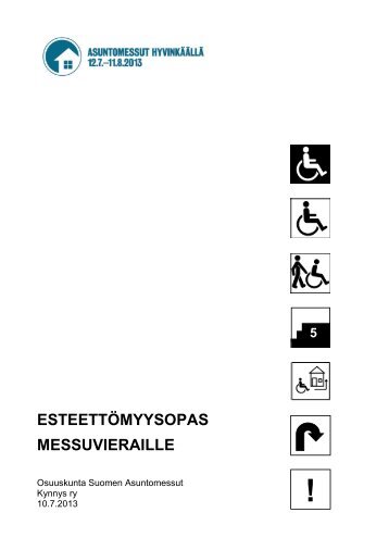 esteettÃ¶myysopas messuvieraille - Asuntomessut