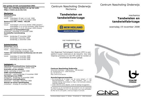 08-mec-712 tandwielen en tandwielfabricage - RTC Limburg