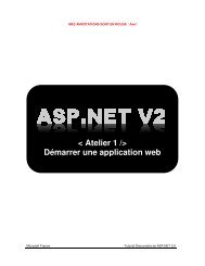 < Atelier 1 /> DÃ©marrer une application web