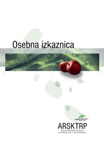 Untitled - Agencija RS za kmetijske trge in razvoj podeÅ¾elja