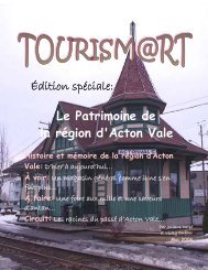 Ãdition spÃ©ciale: Le Patrimoine de la rÃ©gion d'Acton Vale