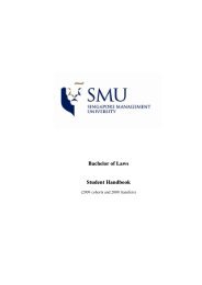 LLB Handbook - Singapore Management University