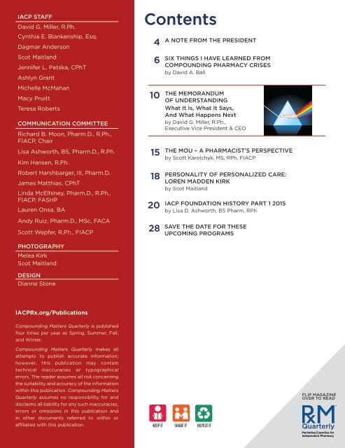Compounding Matters Quarterly - Spring 2015