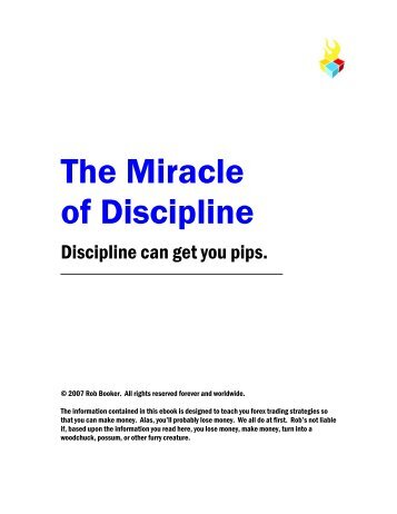 The Miracle of Discipline - Rob Booker