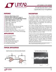 LTC2051/LTC2052 Dual/Quad Zero-Drift Operational Amplifiers ...