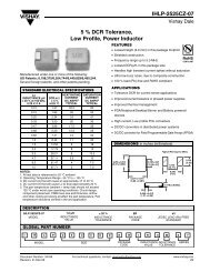 IHLP-2525CZ-07 5 % DCR Tolerance, Low Profile, Power Inductor