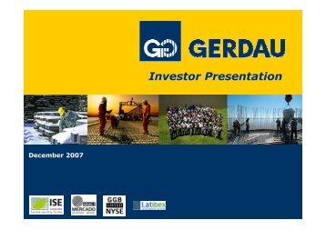 Investor Presentation - Gerdau