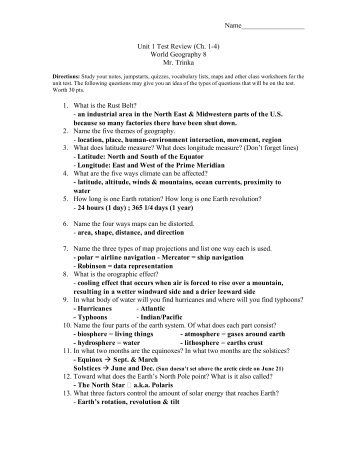 apes unit 1 test